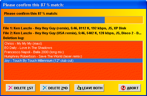 mp3 List Maker De Luhe duplicates search window